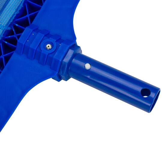 Pool Central 19.75" Blue Deep Bag Swimming Pool Leaf Rake Skimmer Head